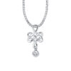 TOMEI Lovely Ruyi Knot Pendant Set, White Gold 375