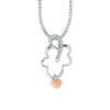 TOMEI Diamond Pendant Set, White Gold 375