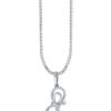 TOMEI Diamond Pendant Set, White Gold 375
