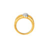 TOMEI Dual-Tone Spread Wings Ring, Yellow Gold 916
