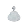 TOMEI Buddha Jade Pendant, White Gold 750