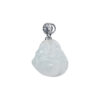 TOMEI Buddha Jade Pendant, White Gold 750