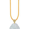 TOMEI Buddha Jade Pendant, Yellow Gold 750