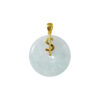 TOMEI Money Symbol Jade Pendant, White Gold 750