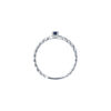 TOMEI Blue Sapphire Diamond Ring, White Gold 750