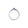 TOMEI Blue Sapphire Solitaire Ring, White Gold 750