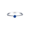 TOMEI Blue Sapphire Solitaire Ring, White Gold 750