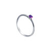 TOMEI Blue Sapphire Solitaire Ring, White Gold 750