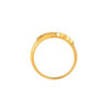 TOMEI Duo Heart Printed Ring, Yellow Gold 916