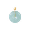 TOMEI Budding Flower Jade Pendant, Yellow Gold 750