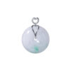 TOMEI Heart Jade Pendant, White Gold 750
