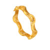 TOMEI Hollow Curvy Bangle, Yellow Gold 916