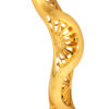 TOMEI Hollow Curvy Bangle, Yellow Gold 916