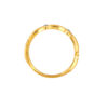 TOMEI Dual-Tone Crown Ring, Yellow Gold 916