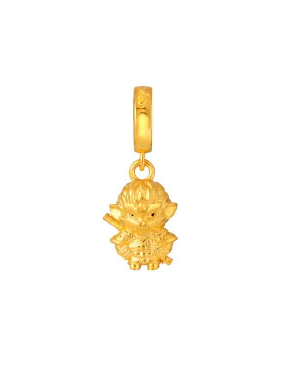 TOMEI Monkey King Charm, Yellow Gold 916