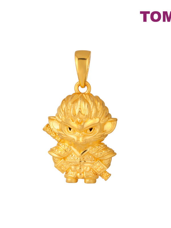 TOMEI Monkey King Pendant, Yellow Gold 916