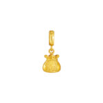 TOMEI Chomel Collection Lucky Bag Charm, Yellow Gold 916