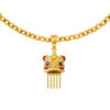 TOMEI Lion Dance Tassel Pendant, Yellow Gold 916