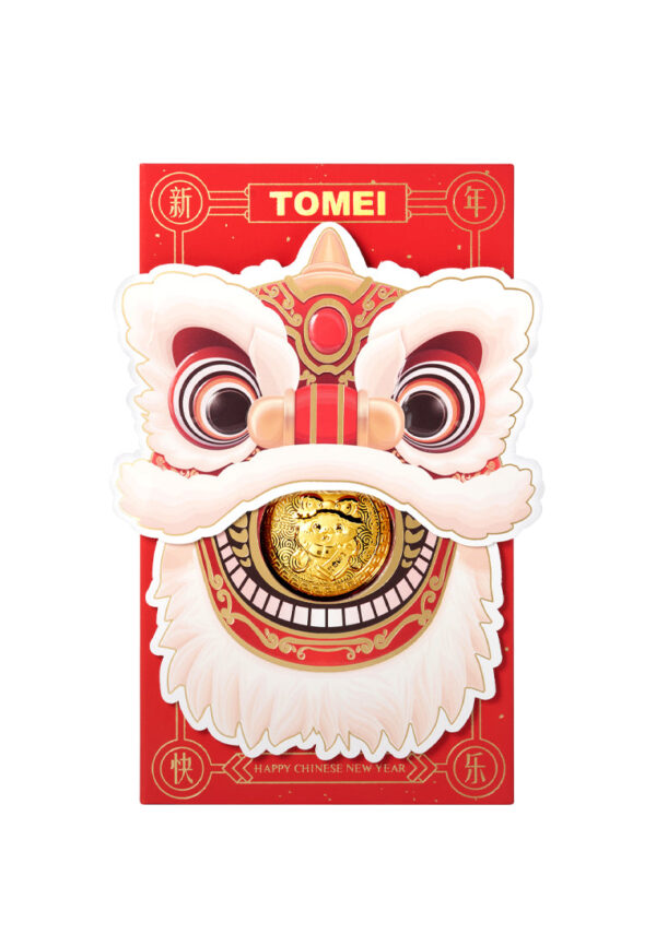 TOMEI 2025 Red Packet Snake Gold Wafer 0.2G, Yellow Gold 9999