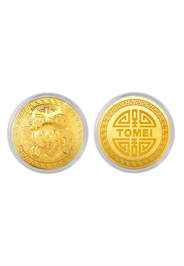 TOMEI 2025 Red Packet Snake Gold Wafer 0.2G, Yellow Gold 9999