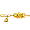 TOMEI Lotus Flower Bracelet, Yellow Gold 916