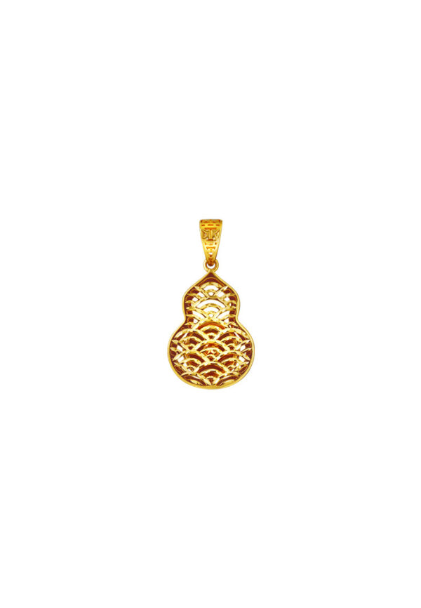 TOMEI Fu-Zi Gourd Pendant, Yellow Gold 916