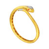 TOMEI Diamond Cut Collection, The Golden Snake Bangle, Yellow Gold 916