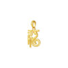 TOMEI Blessing Snake Pendant, Yellow Gold 916