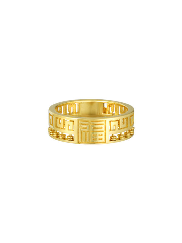 TOMEI Fu-Zi Abacus Ring, Yellow Gold 916