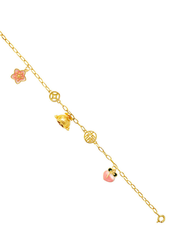 TOMEI Bracelet Of Endless Blessings, Yellow Gold 916