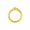 TOMEI Diamond Cut Collection, The Golden Snake Ring, Yellow Gold 916