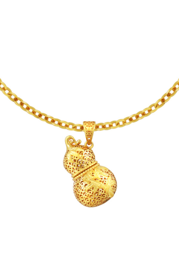 TOMEI Openable Gourd Pendant, Yellow Gold 916