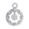 TOMEI Diamond Pendant, White Gold 750