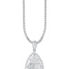 TOMEI Diamond Pendant, White Gold 750