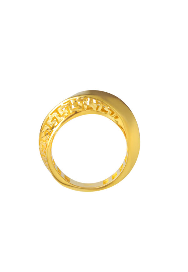 TOMEI Lusso Italia Filgree Ring, Yellow Gold 916
