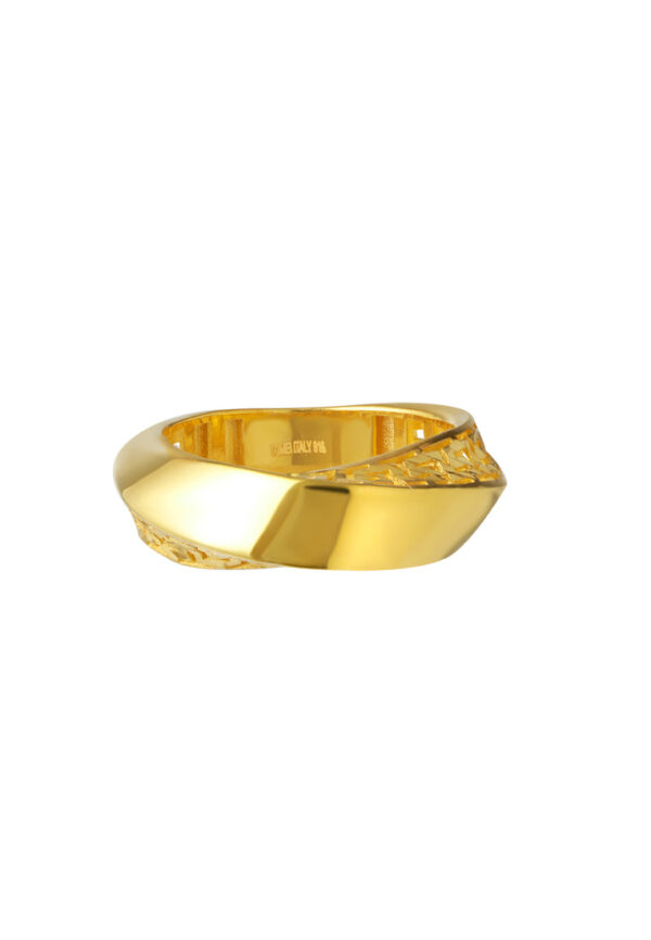 TOMEI Lusso Italia Filgree Ring, Yellow Gold 916
