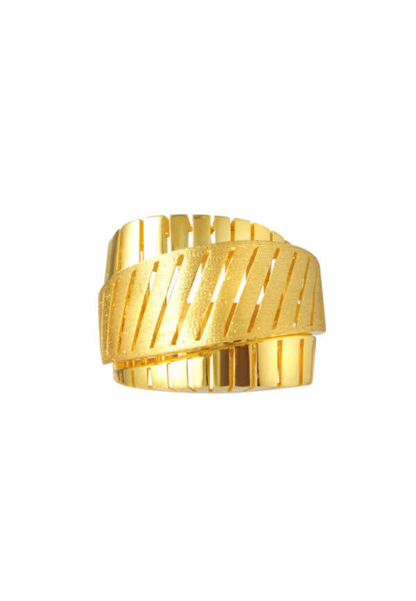 TOMEI Lusso Italia Bold Dominoes Ring, Yellow Gold 916