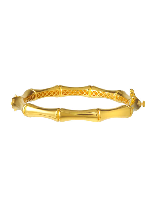 TOMEI Lusso Italia Bamboo Bangle, Yellow Gold 916