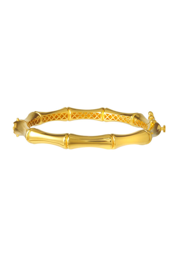 TOMEI Lusso Italia Bamboo Bangle, Yellow Gold 916