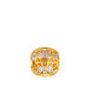 TOMEI Clover of Heart Mosaic Charm, Yellow Gold 916