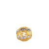 TOMEI Clover of Heart Mosaic Charm, Yellow Gold 916