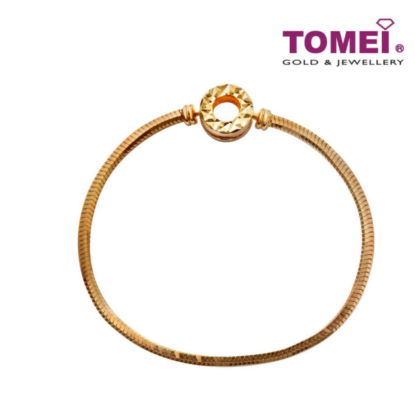 TOMEI Chomel Bracelet, Yellow Gold 916 (TM-YG1116B-16CM-1C)