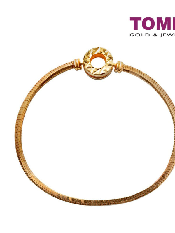 TOMEI Chomel Bracelet, Yellow Gold 916 (TM-YG1116B-17CM-1C)