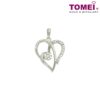 Entwined Love Diamond Pendant Set | Tomei White Gold 375/585 (P5385)