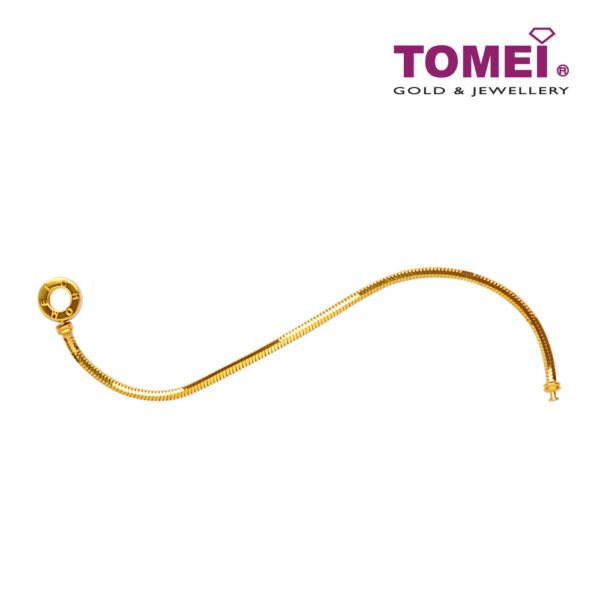 TOMEI Chomel Bracelet, Yellow Gold 916 (TM-YG1116B-19CM-1C)