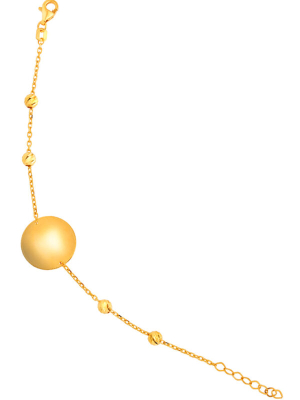TOMEI Lusso Italia Fine Circle Kids Bracelet, Yellow Gold 916