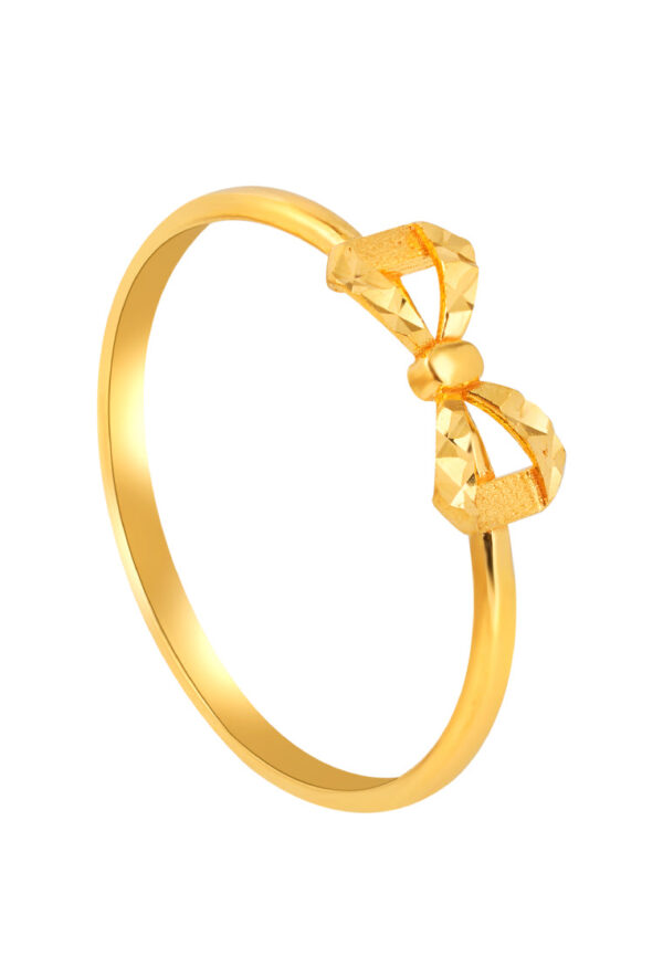 TOMEI Bowtie Ribbon Ring, Yellow Gold 916