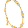 TOMEI Lusso Italia Dual Tone Beads Bangle, Yellow Gold 916