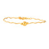 TOMEI Ball with Wavy Chain Bangle, Yellow Gold 916