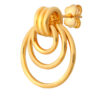 TOMEI Lusso Italia Triple Circle Earrings, Yellow Gold 916